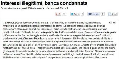 Su ilcentro.it 21-01-2011